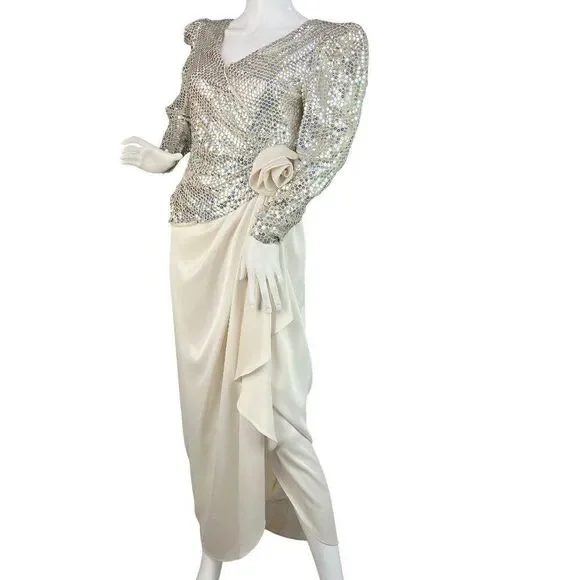 claires formal dresses Size 4 Diva 1970s Black Jersey Disco Dress main image 1